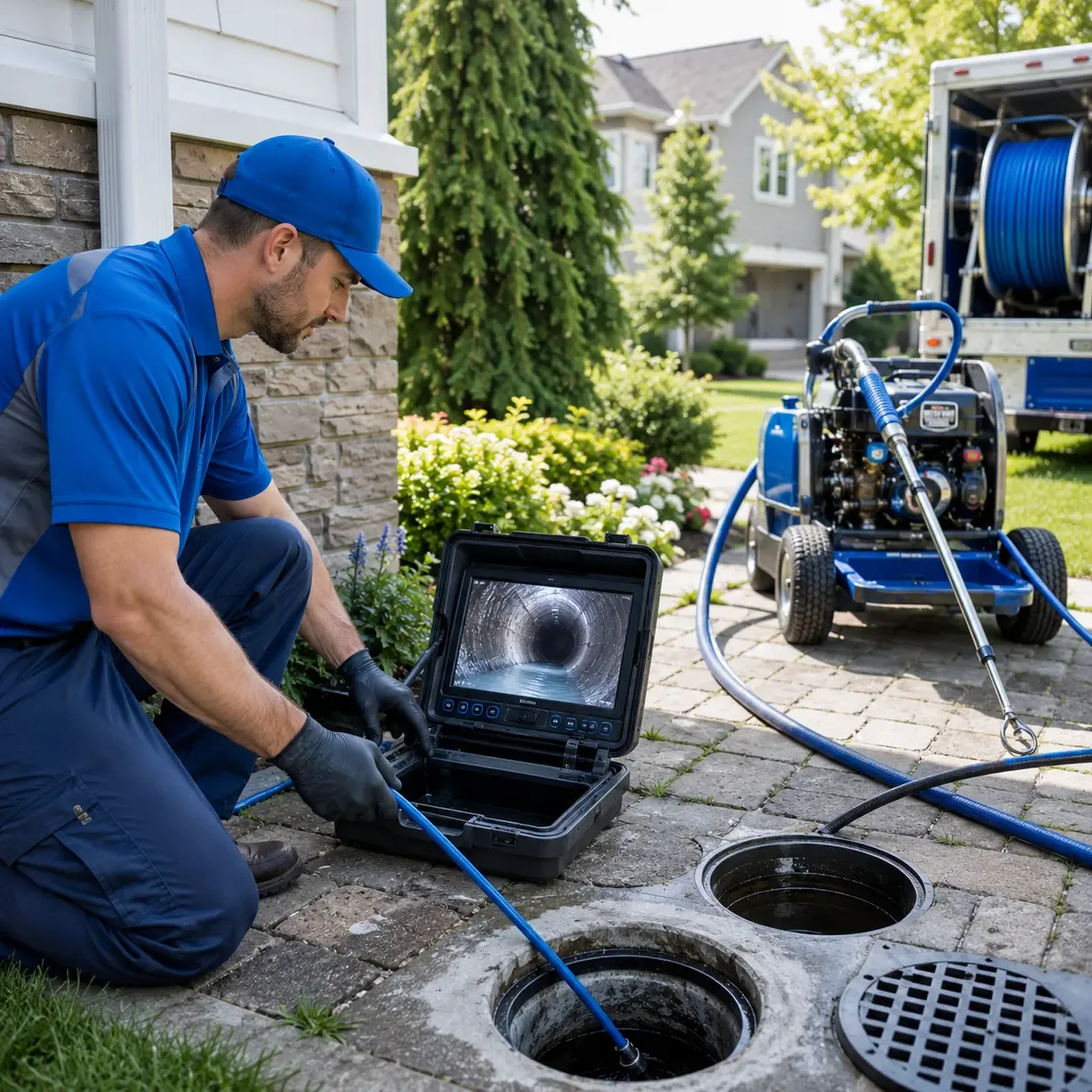 Outdoor drain cleaning professionals serving Morris, CT