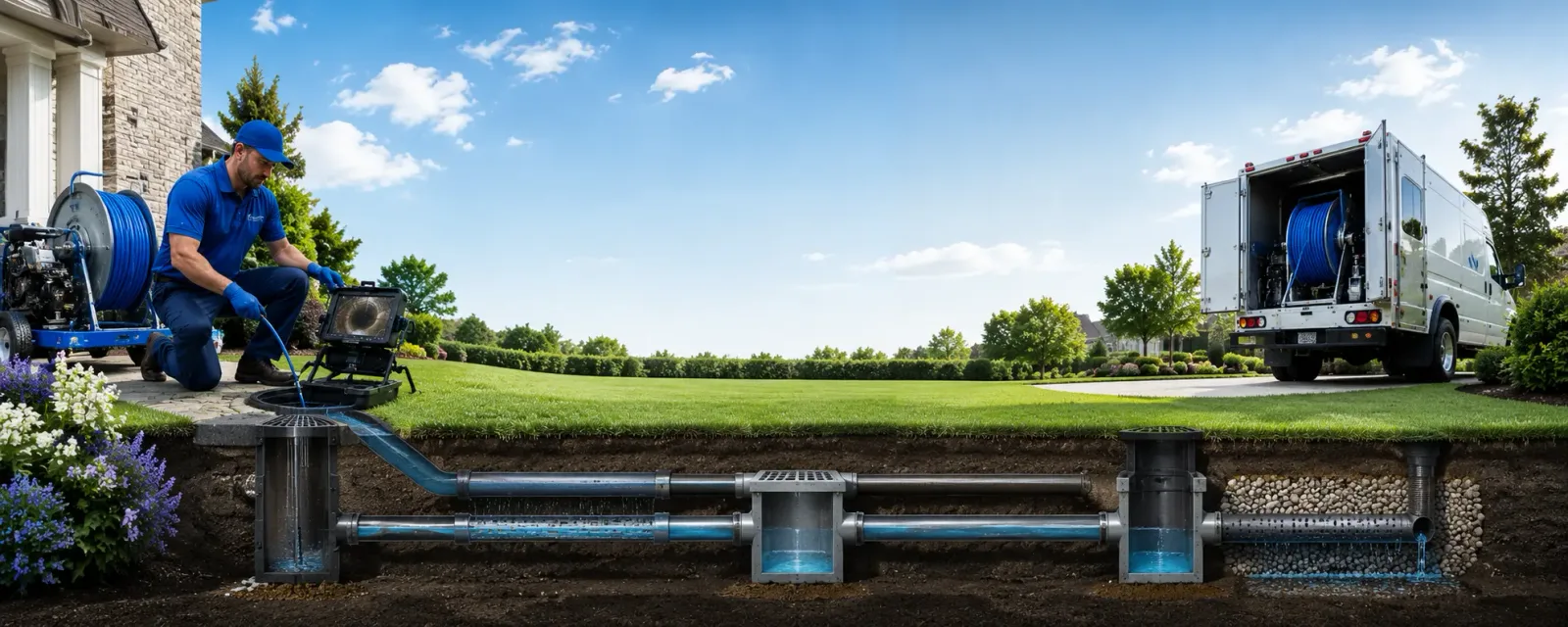 Outdoor drain cleaning information for Morris, CT